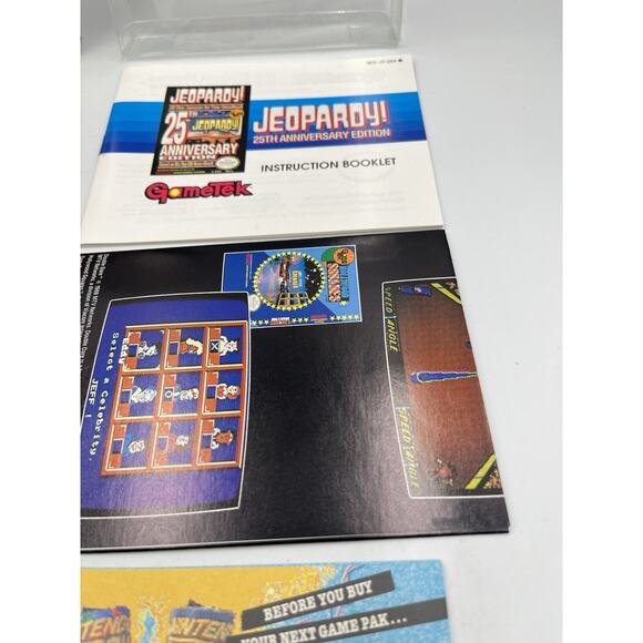 Jeopardy 25th Anniversary Nintendo NES - Complete In Box! - Picture 4 of 16